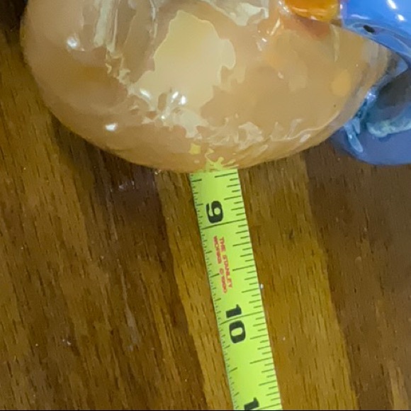 Hand Painted Blue and Gold Lusterware Geese Bowl 30s Raised Star Shape - Picture 12 of 16